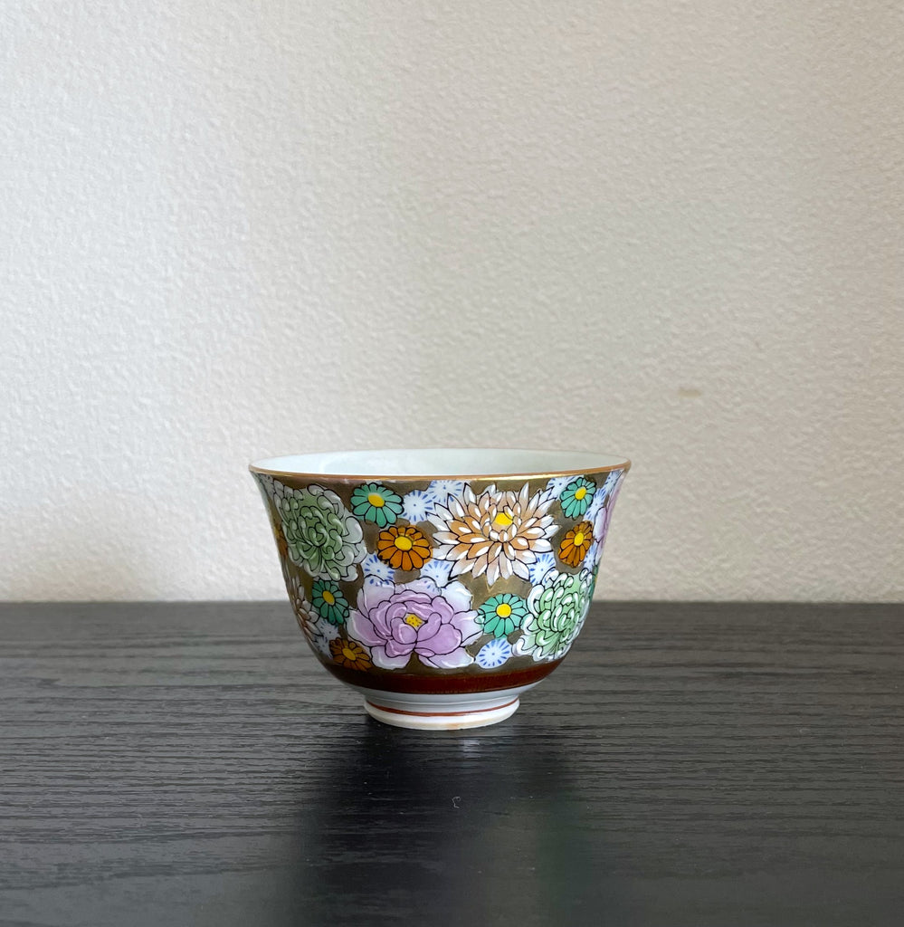 九谷 花づくし 金彩 茶器