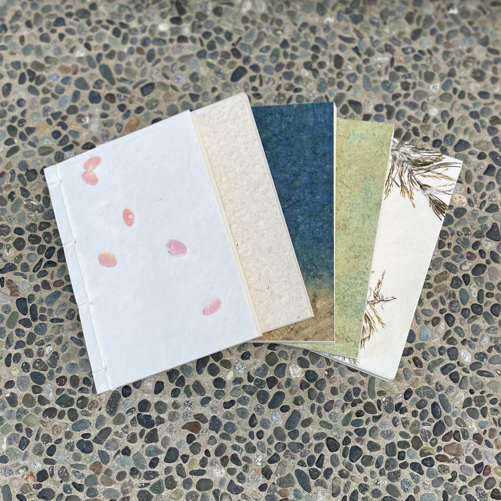 Japanese Binding Notebook - Sakuragai (cherry blossoms shells)