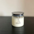 Massage oil candle, glass pot