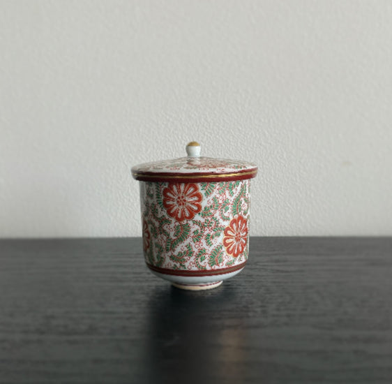 Kutani vintage small flower design candle