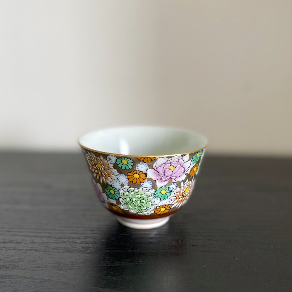 九谷 花づくし 金彩 茶器