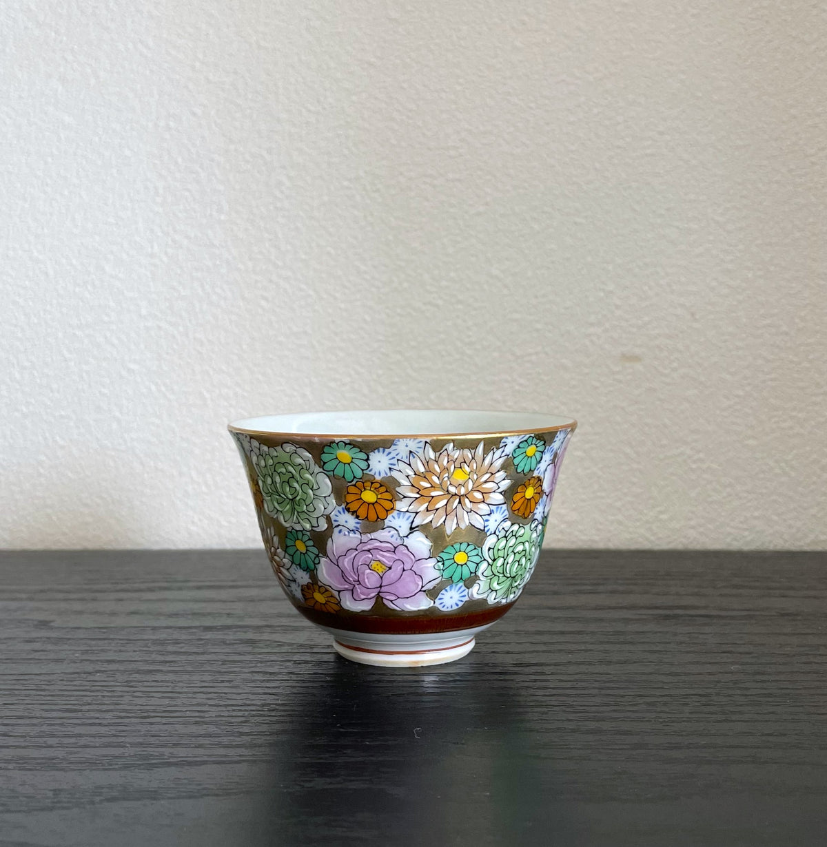 九谷 花づくし 金彩 茶器