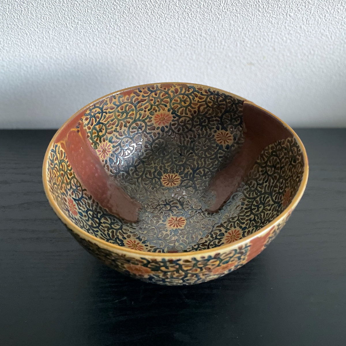 九谷 唐草模様菓子鉢
