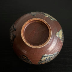 Kutani arabesque pattern confectionery bowl