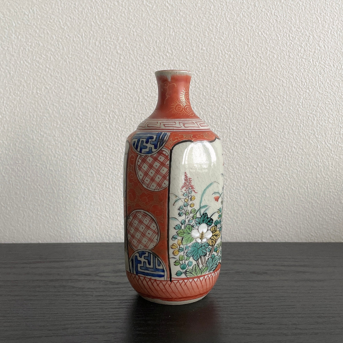 九谷 庄三風 徳利、または花器