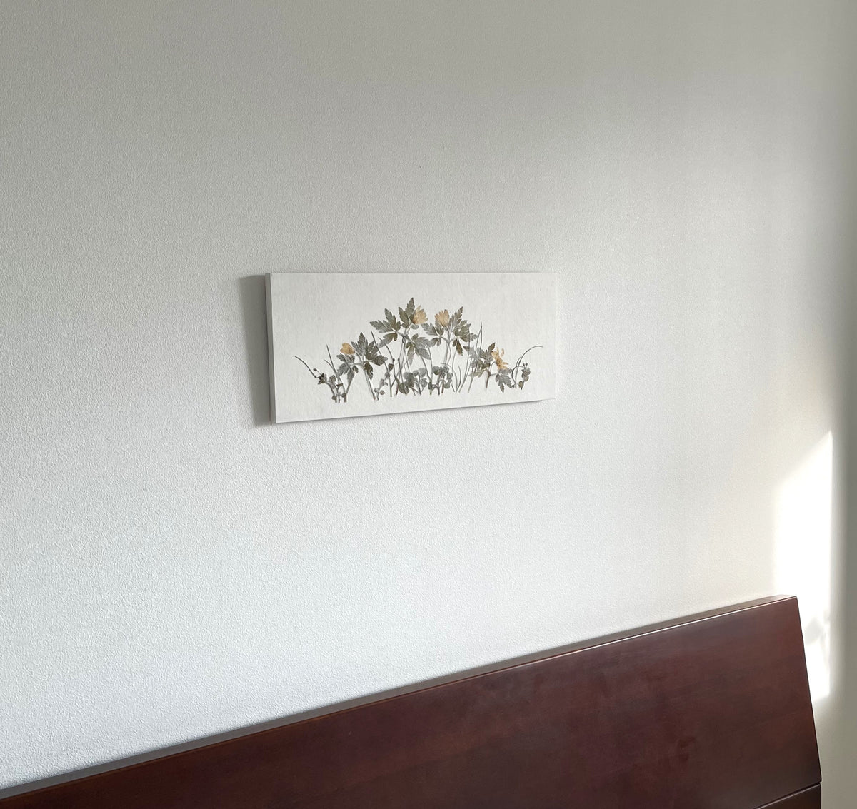 Art Panel 長方形 (45cmx20cm) お花 ⑤