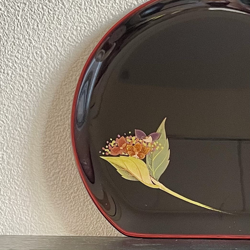 輪島塗 蒔絵皿
