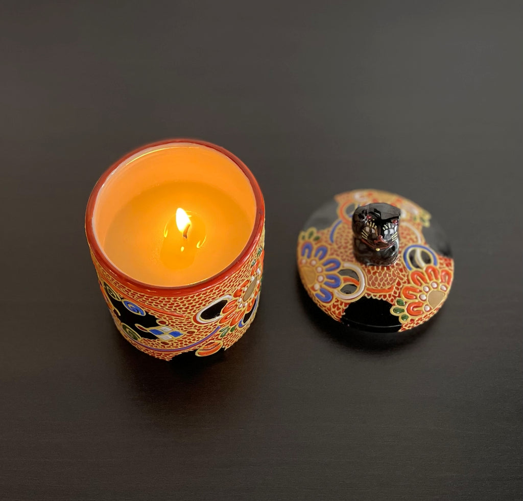 Massage oil candle ~Yabuya~ Black Maneki Neko